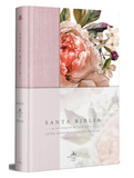 Biblia Reina Valera 1960 letra grande. Tapa Dura, Tela rosada con flores, tamaño manual / Bible RVR 1960. Handy Size, Large Print, Hardcover, Pink Hardcover – Large Print, May 18, 2021