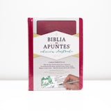 RVR 1960 Biblia de Apuntes, edición ilustrada, símil piel rosado (Spanish) Imitation Leather – Illustrated, August 1, 2017