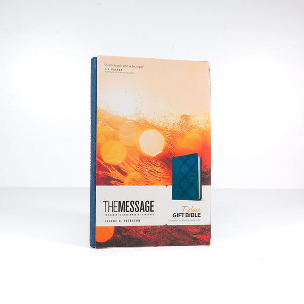The Message Deluxe Gift Bible (Leather-Look, Crosshatch Denim): The Bible in Contemporary Language Imitation Leather – October 1, 2016