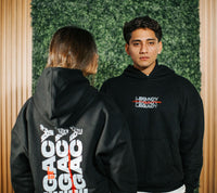 Eternal Legacy – Oversized Black Hoodie - The Legacy Miami 2025