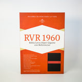 RVR 1960, Biblia Letra Super Gigante con Referencias, Negro-Rojo - (Spanish)