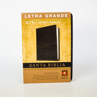 NTV, Santa Biblia, SentiPiel Negro-Ónice, Letra Grande, Edición Compacta - Tyndale House (Spanish)