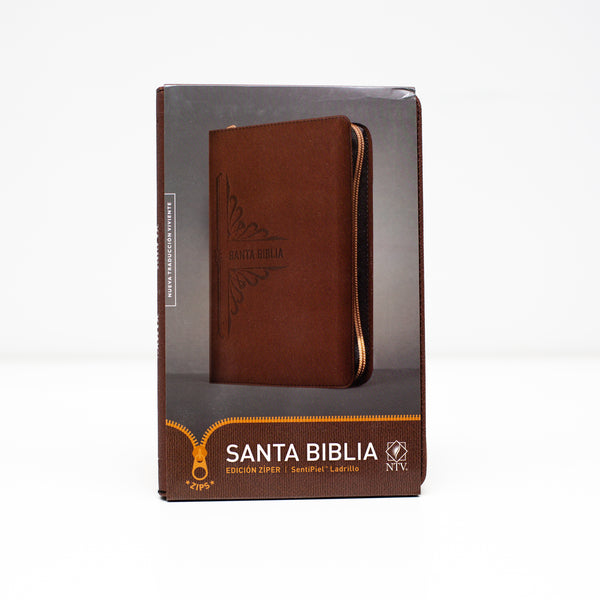 Santa Biblia NTV, Edición Zíper (SentiPiel, Ladrillo) (Spanish) Imitation Leather