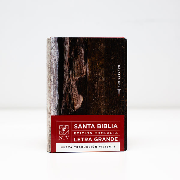 Santa Biblia NTV, Edición Compacta Letra Grande, Gálatas 6:14 (Letra Roja, SentiPiel) (Spanish) Imitation Leather – Large Print