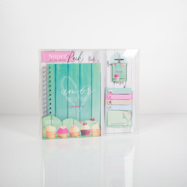 Pack Libreta-Llavero- Sticky Notes-Amor-Spanish- – G12 Resources
